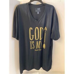 Ss Simply Faithful Southern t shirt black xxl "God is My Arrow" 2x